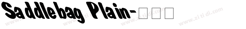 Saddlebag Plain字体转换
